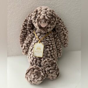 Authentic NWT Jellycat Bashful Luxe Bunny Pine Rare LAST ONE Gold Tag